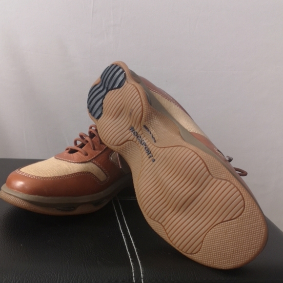 Men's Rockport Walking Shoe Size 9M Two-Tone Brown - Picture 5 of 9